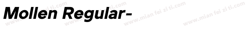 Mollen Regular字体转换